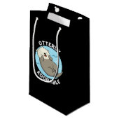 Erg Schattig Funny Otter Pun Klein Cadeauzakje (Voorkant Gekanteld)