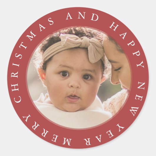 Erg vrolijke kerst envelop zegel (Voorkant)