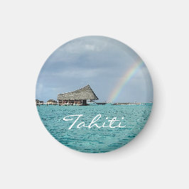 Ergens boven de regenboog op Tahiti Magneet