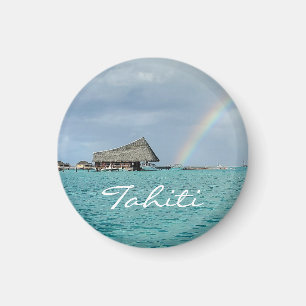 Ergens boven de regenboog op Tahiti Magneet