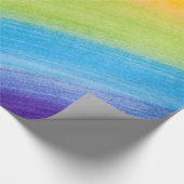 Ergens boven het regenboogpapier cadeaupapier (Hoek)