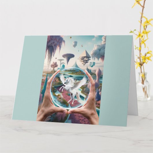 Ergens daarbuiten - het is niet om te geloven kaart (Gele Bloem)