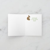 Ergens goed gekken, Cute Rabbit, Bunny Kaart (Binnen)