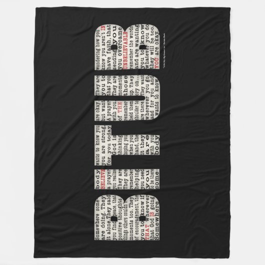 Ergens iemand (BITUB) Fleece Deken (Voorkant)