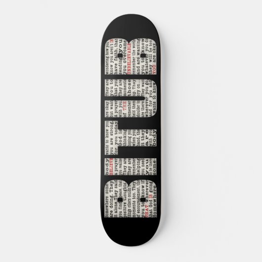 Ergens iemand (BITUB) Skateboard (Voorkant)