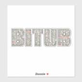 Ergens iemand (BITUB) Sticker (Vel)