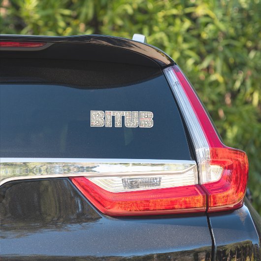 Ergens iemand (BITUB) Sticker (Auto Zijkant)
