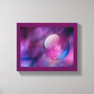 Ergens in buitenste ruimte Afdrukken Canvas