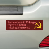 Ergens in Chicago.. Bumpersticker (Op auto)