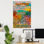 Ergens in het universum poster (Thuiskantoor)