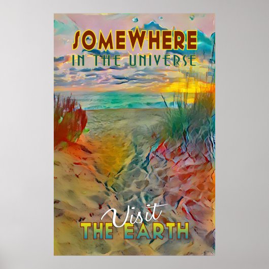 Ergens in het universum poster (Voorkant)