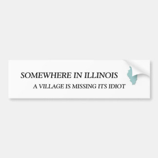 ERGens IN ILLINOIS, ONTbreekt EEN DORP... Bumpersticker