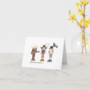 Ergens in Texas Nutcrackers, Kerstmis, Vakantie Kaart