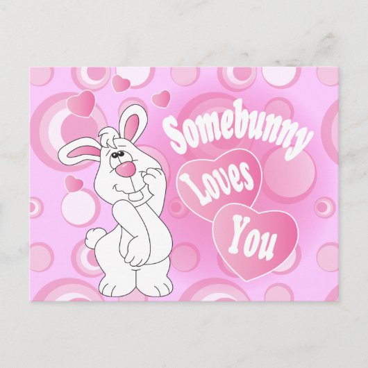 Ergens liefde voor je Bunny Briefkaart (Voorkant)
