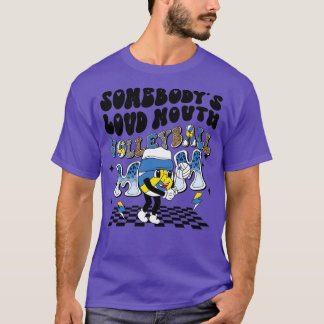 Ergens luidhardop volleybalmoeder t-shirt