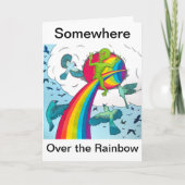 Ergens over de regenboog kaart (Voorkant)
