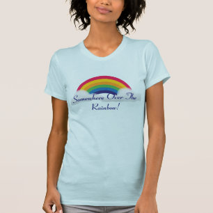 Ergens over de regenboog-pas aan t-shirt