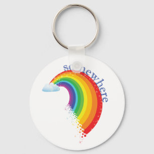 Ergens over de regenboog sleutelhanger