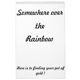 Ergens over de regenboogkalender kalender