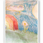 Ergens over de regenboogsticker sticker (Voorkant)