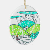 Ergens/soms Keramisch Ornament (Rechts)