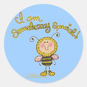 Ergens zoemachtig speciaal ronde sticker