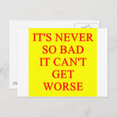 ERGER BRIEFKAART (Voorkant / Achterkant)