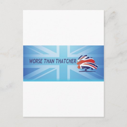Erger dan Thatcher Briefkaart (Voorkant)