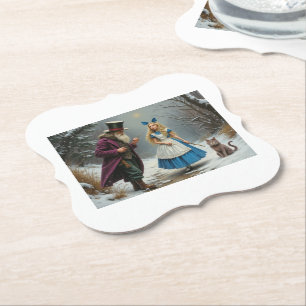 Erger voor Draag papier beugel witte drank onderze Kartonnen Onderzetters