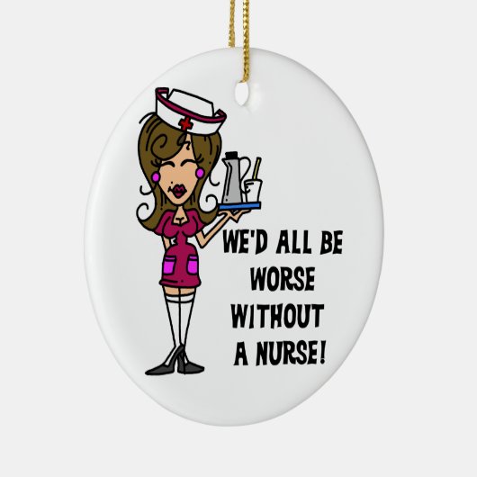 Erger zonder verpleegster keramisch ornament (Rechts)