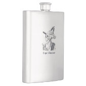 Ergo bibamus calavera-kolf flacon (Rechts)