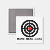 Ergonomische stressrust: Bang Head, hier Magneet (Voorkant / Achterkant)