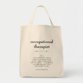 Ergotherapeut Definitie Dank u Cadeau Tote Bag (Voorkant)