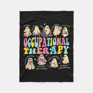 Ergotherapeut Halloween Spooky Out Fleece Deken