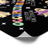 Ergotherapeut Halloween Spooky Out Poster (Hoek)