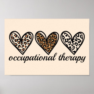 Ergotherapie Cheetach Print Hart