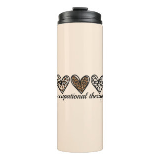 Ergotherapie Cheetah Print Hart Thermosbeker
