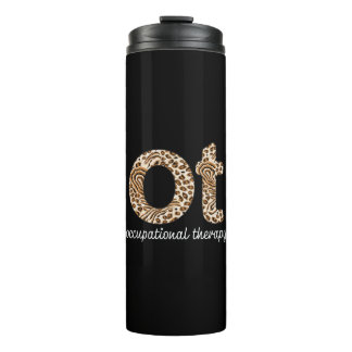 Ergotherapie OT Cheetah Print Thermosbeker