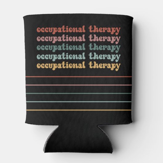 Ergotherapie Retro Ergotherapie School Student Blikjeskoeler (Achterkant)