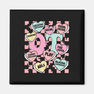 Ergotherapie Valentijnsdag Candy Sweet Heart F Magneet