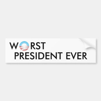 ergste president ooit bumpersticker