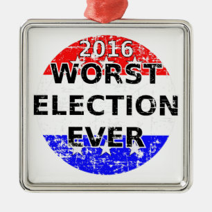 Ergste verkiezingsdag metalen ornament