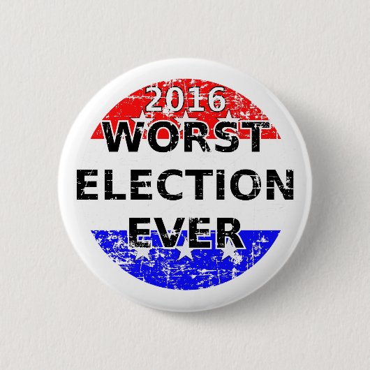 Ergste verkiezingsdag ronde button 5,7 cm (Voorkant)