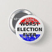 Ergste verkiezingsdag ronde button 5,7 cm (Voorkant /achterkant)