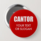 ERIC CANTOR 2012 RONDE BUTTON 4,0 CM (Voorkant /achterkant)