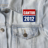 ERIC CANTOR 2012 VIERKANTE BUTTON 5,1 CM (In situ)