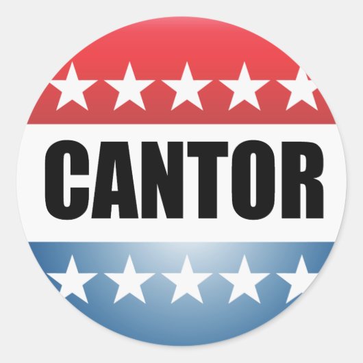 ERIC CANTOR RONDE STICKER (Voorkant)