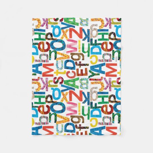 Eric Carle | Alfabet Pattern Letters Fleece Deken (Voorkant)