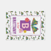 Eric Carle | B staat voor Butterfly Fleece Deken (Voorkant (Horizontaal))
