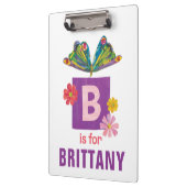 Eric Carle | B staat voor Butterfly Klembord (Links)